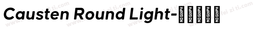 Causten Round Light字体转换